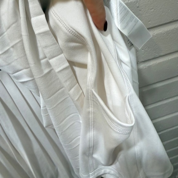 Varley Jane Court Dress NWT 1X White Forest Green Pleated Tennis Prep Golf Dress - Picture 10 of 16